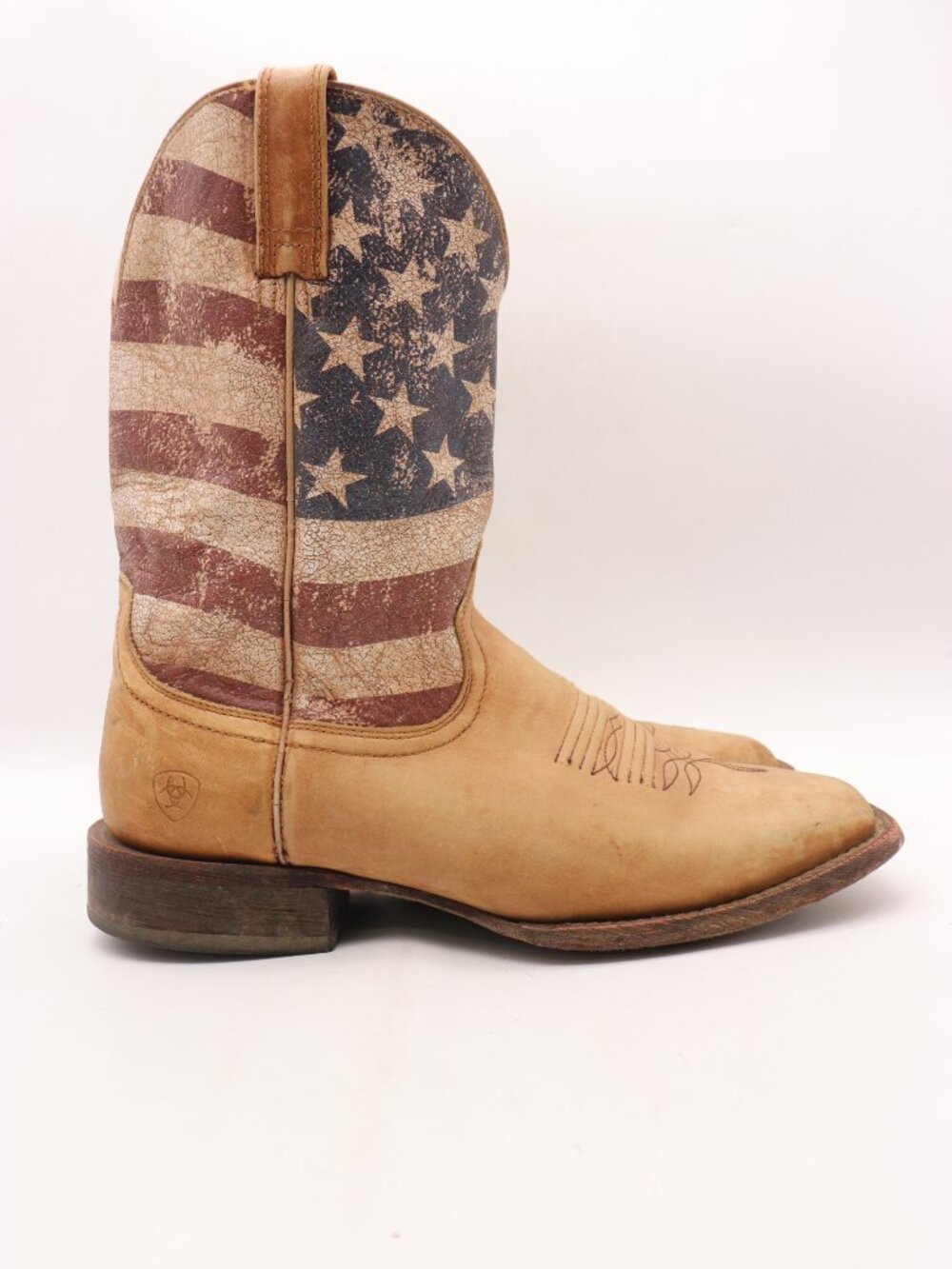 Ariat Circuit Proud Men's 11.5 EE Western Cowboy Boots Leather American Flag